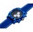 V0015 Orologio analogico - movimento al quarzo - quadrante in alluminio - cinturino in plastica (blu)